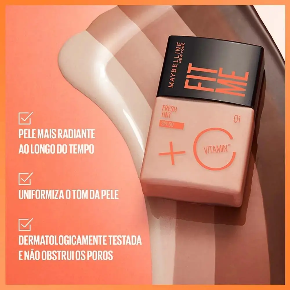 Base Líquida Maybelline Fit Me Fresh Tint FPS 50